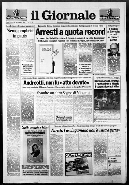 Il giornale : quotidiano del mattino